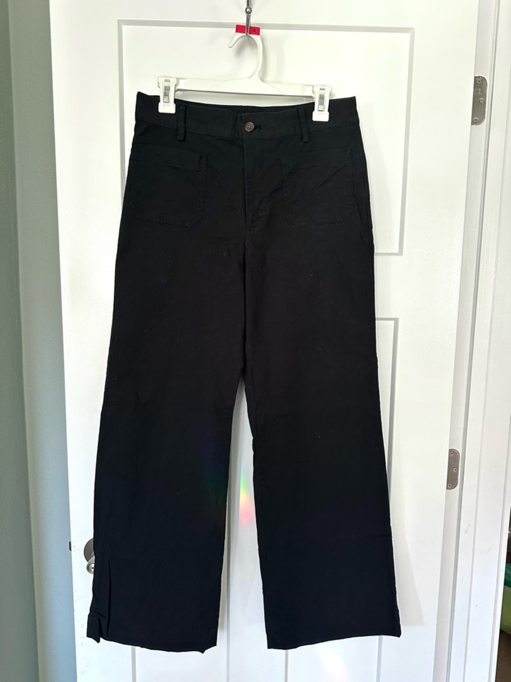 J. Crew Black Wide-leg Sailor Trouser Pants - Size 28